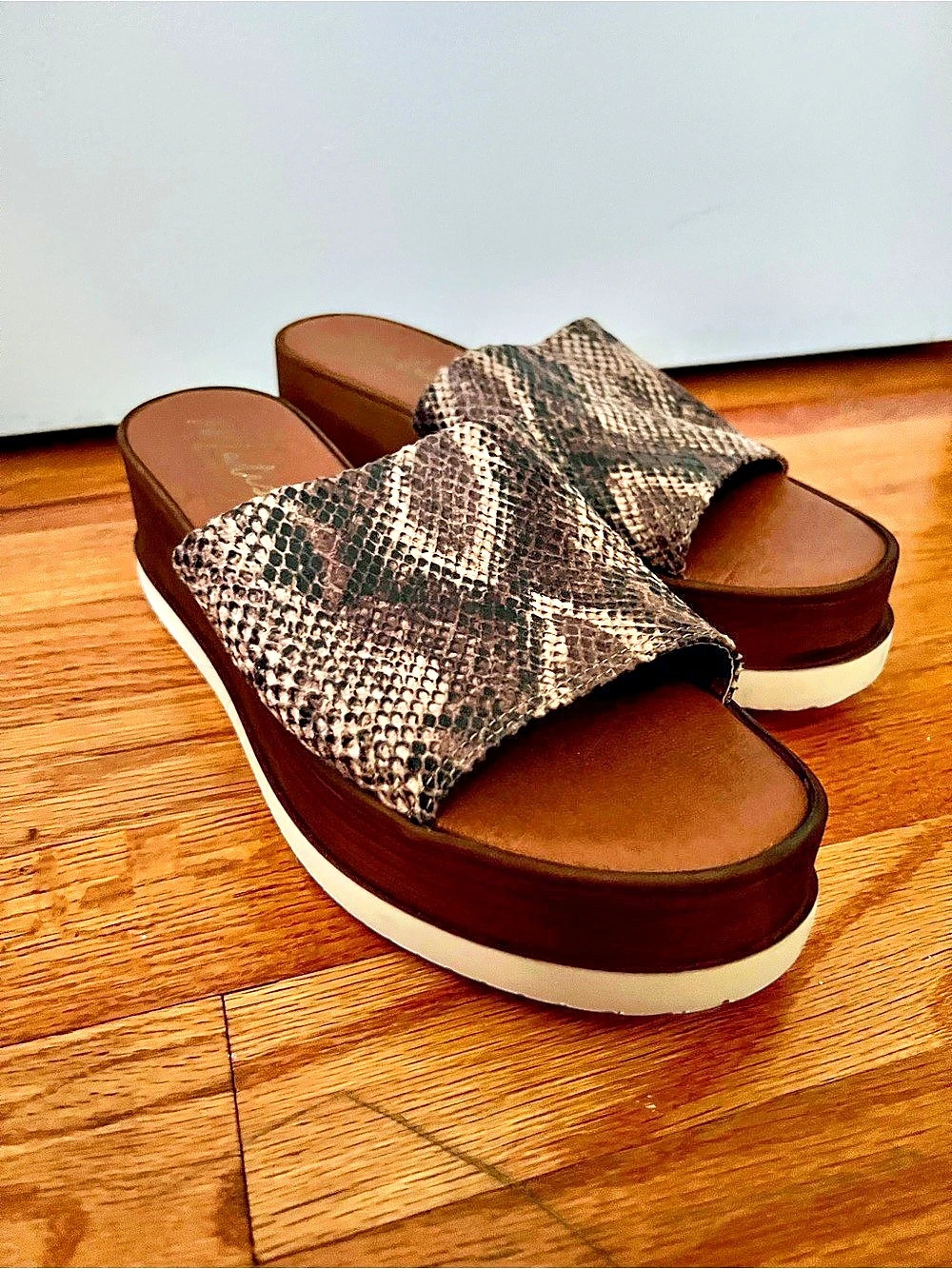 Matisse Snakeskin Platform Slide Sandals – Barely SIZE 7.5